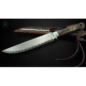 ПАВЛІН авторьский ніж ручної роботи майстра RUSLAN KNIVES, сталь VG10, 60 HRC. Photo 2